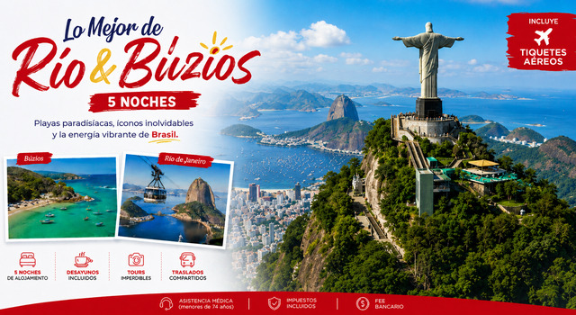 LO MEJOR DE RIO & BUZIOS 5NOCHES 2026 2