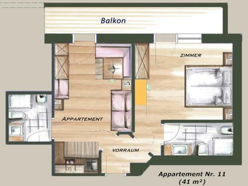 Apartamento Garni Appartement Alpenresidence