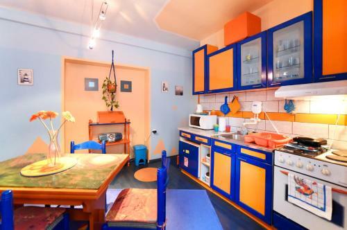 Apartment Orange Purple Blue