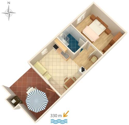 Apartment Jadranovo 5533b
