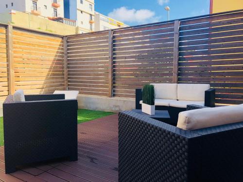 Vivienda 3d, Terraza-jard�n