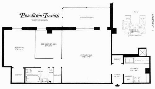 Apartamento Downtown 2 Bedroom Apt 5i