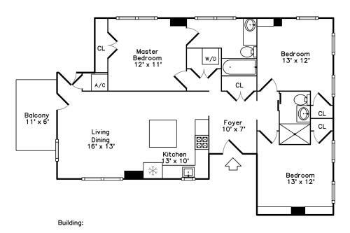 Apartamento 3399 Washington Unit 2 Apts