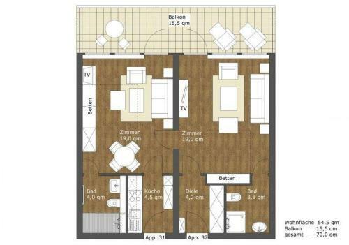 Apartamento Duenenhof-app-31-32-meerseite