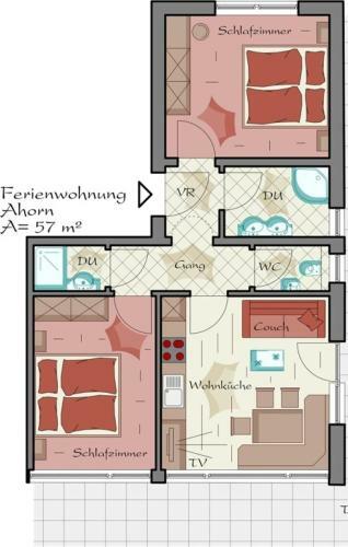 Apartamento Appartementhaus Sennh�ttn