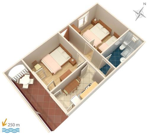 Apartment Selce 5518b