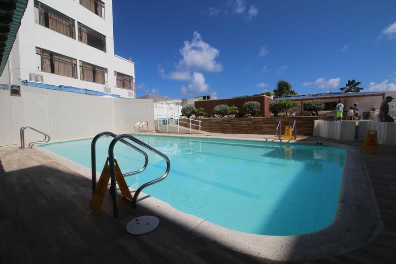 Hotel On Vacation Blue Tone