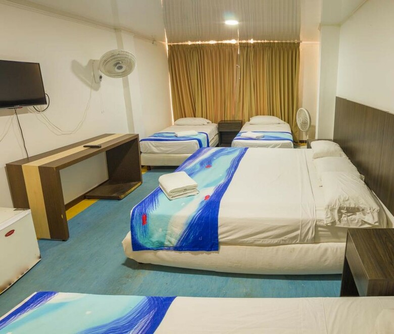 Hotel On Vacation Blue Tone