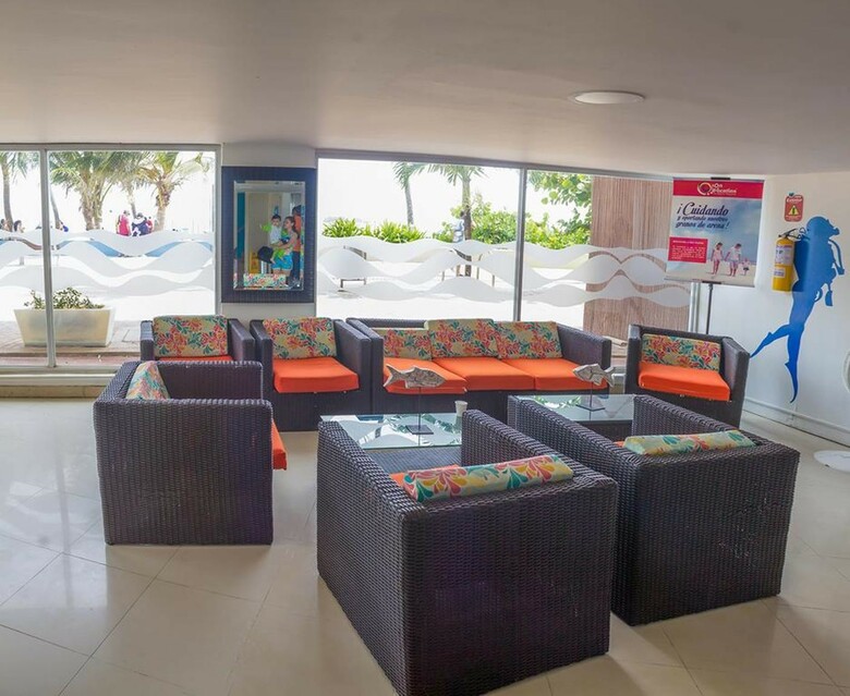 Hotel On Vacation Blue Tone