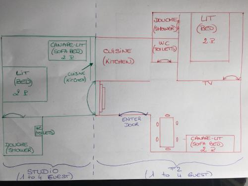 Apartamento Le Saint Joseph - Old Tow, 2 Appartments In 1