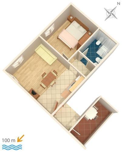 Apartment Novigrad 3349a