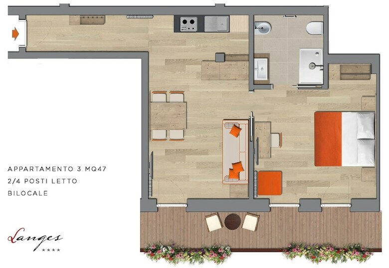Apartamento Residence Langes