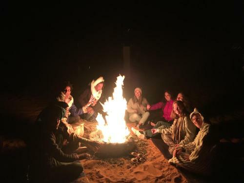 Desert Camp Under Stars