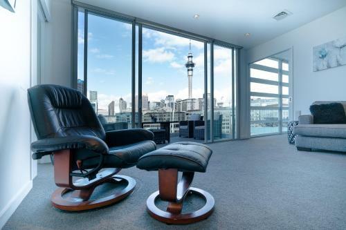 Apartamento Viaduct Harbour Waterfront Luxury Apt+ Pool Spa Sauna & Gym