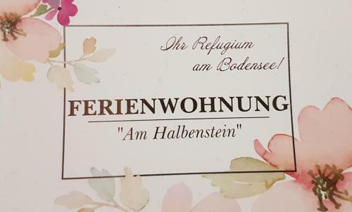 Apartamento Ferienwohnung "am Halbenstein"