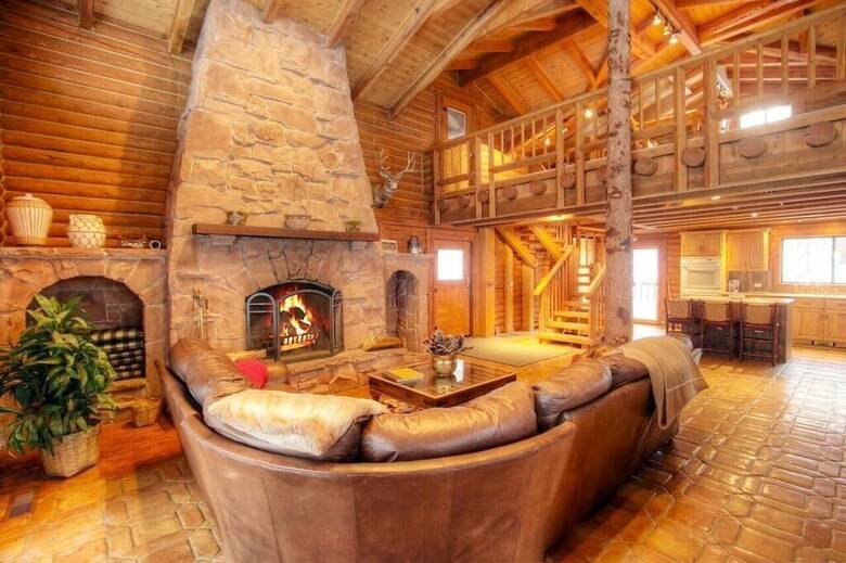 Log Cabin On The Stream