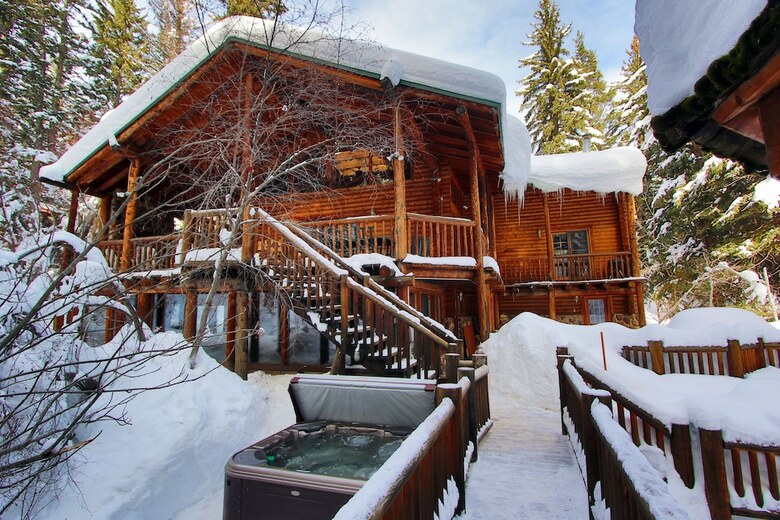Log Cabin On The Stream
