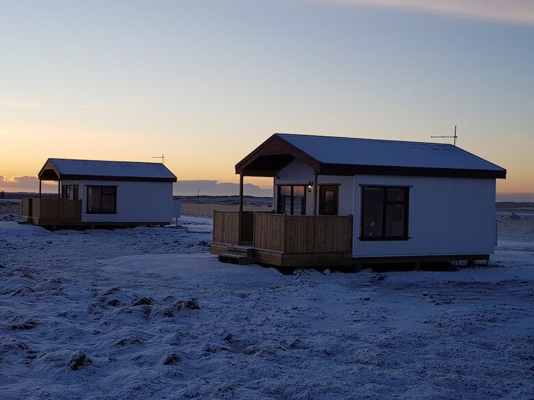 Hekla Cabin 1 Volcano And Glacier View