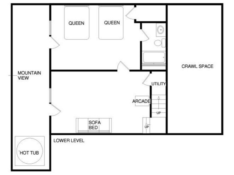 Triple Mountain View - Three Bedroom Cabin