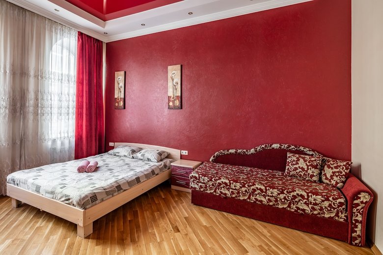 Red Apartment On Kulisha Street