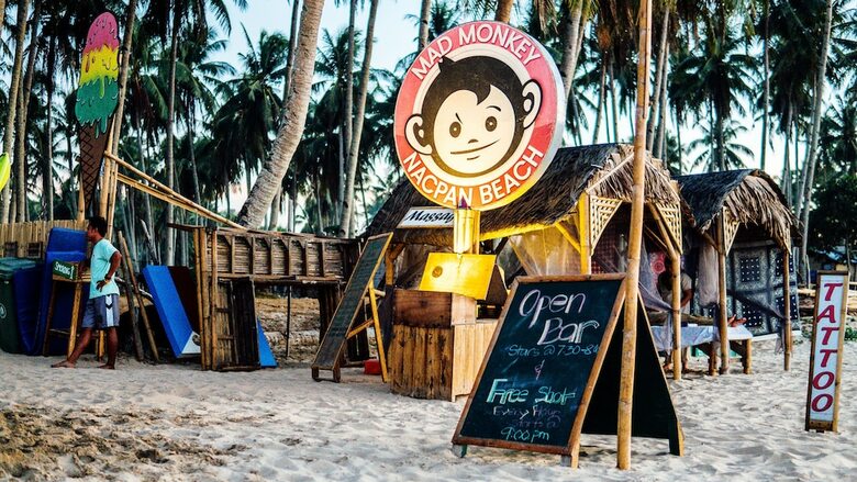 Hostal Mad Monkey Hostel Nacpan Beach - Adults Only