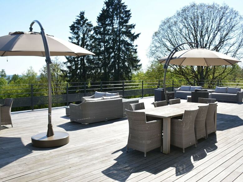 Stately Chalet In Stoumont With Pool & Sauna