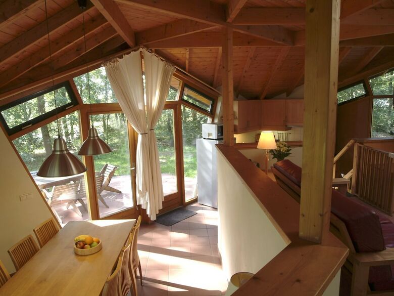 Ecological Holiday Home With Wood Stove Surrounded By Nature