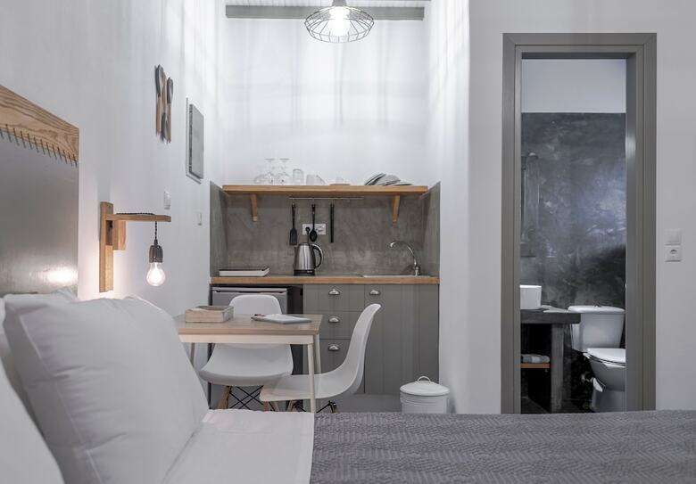 Aparthotel White And Grey