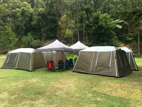 Basin Ku-ring-gai Campsite Set Up