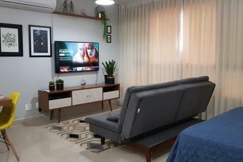 Apartamento Flat Mobiliado Perto Do Goiania Shopping, Dna, �timo.