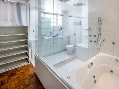 Apartamento Enorme 3 Quartos Com Jacuzzi E Vista Mar Para 8 Pessoas Em Copacabana!