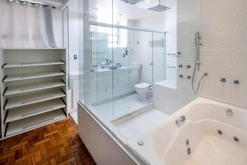 Apartamento Enorme 3 Quartos Com Jacuzzi E Vista Mar Para 8 Pessoas Em Copacabana!