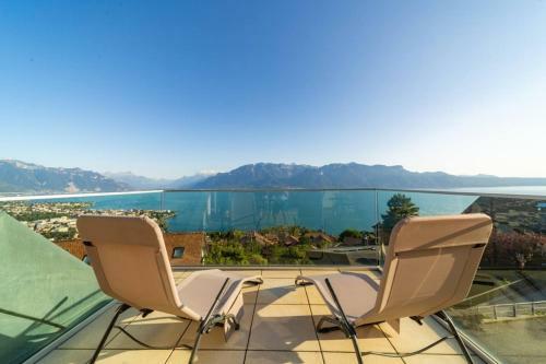 Apartamento Modern 4bd Duplex In Chardonne With Lake View