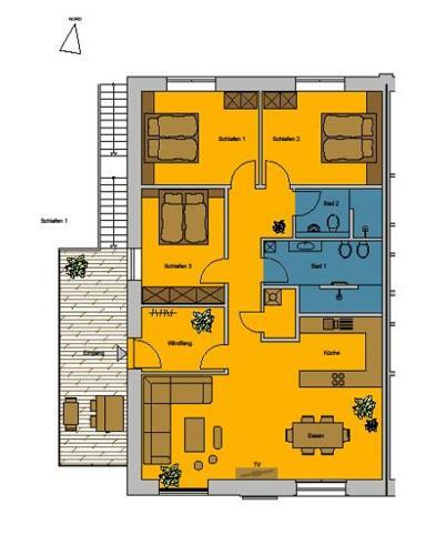 Apartamento de Kunststuv Im Haus Heimart