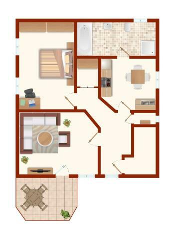Apartamento Villa Am Park - Oben