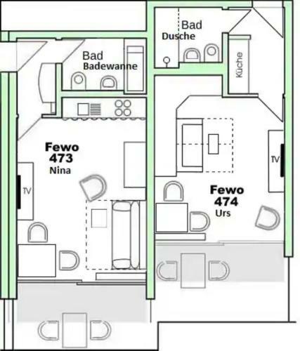 Apartamento Ferienwohnung Nina
