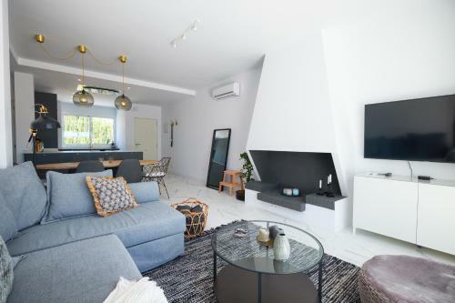 Contemporary Scandinavian Style Open Plan Apartment With 2 Terraces