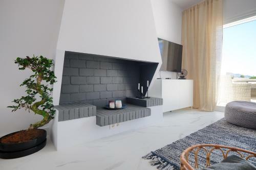 Contemporary Scandinavian Style Open Plan Apartment With 2 Terraces