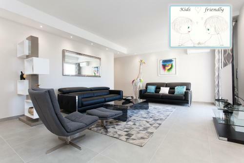 Apartamento Marriott- Croisette: Superb 3 Bedrooms/ 3 Baths