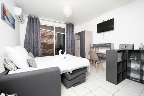 Apartamento Runstudio - 25m2 - 5' de La Clinique de Sainte-clotilde