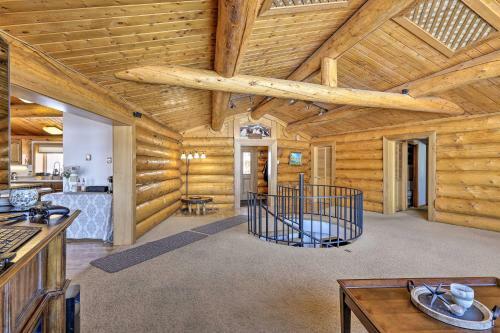 Genuine Log Cabin With Waterfront Deck And Views!