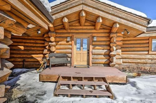 Genuine Log Cabin With Waterfront Deck And Views!