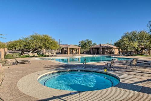 Modern Resort-style Home With Fire Pit And Yard