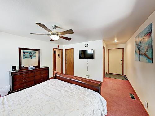 New Listing! Fireside Fun With Deck, Game Room & Bar Home