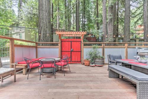 Redwoods Treehouse Across From The Russian River!