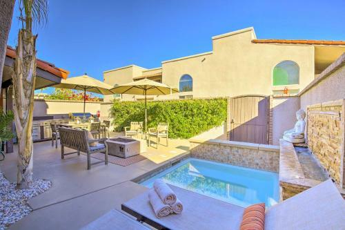 Apartamento Dtwn Palm Springs Condo Bbq, Pool, Fire Pit, Etc!