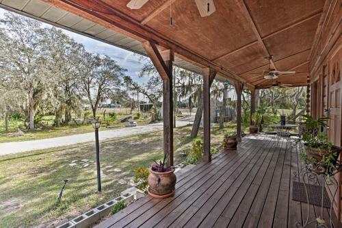 Sebring Ranchero Log Cabin On 40-acre Farm!