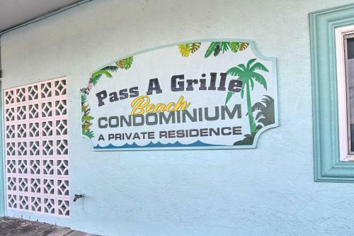 Apartamento Idyllic Pass-a-grille Studio, Walk To Beach!