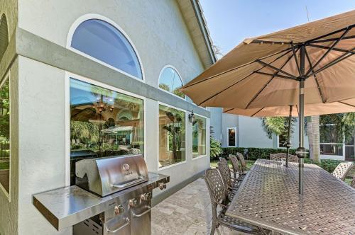 Gated Waterfront Estate With Private Pool & Dock Home
