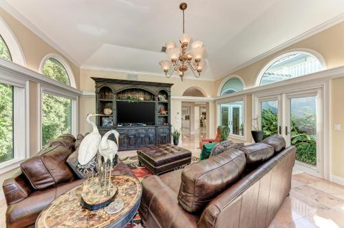 Gated Waterfront Estate With Private Pool & Dock Home